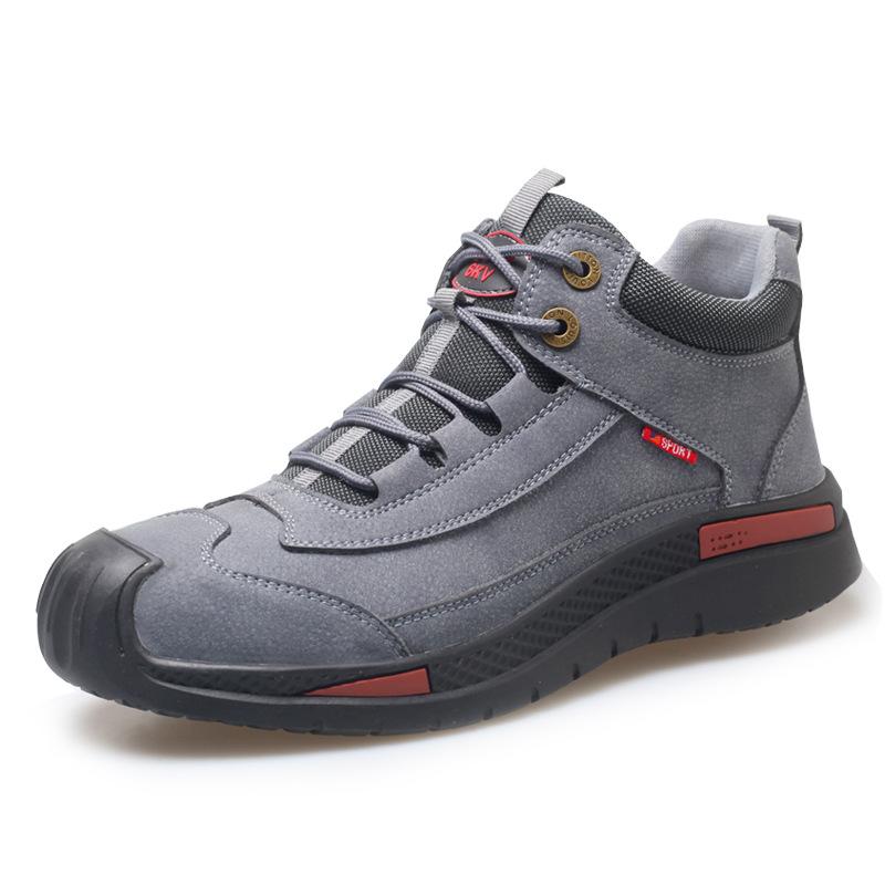 

Work Shoes Safety Shoes Anti-smash Steel Toe Safety Boots Anti-puncture Working Boots Wear-resistant Slip-Resistant Breathable 46