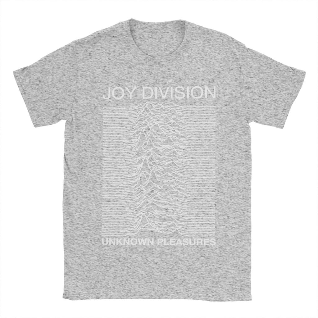 Meeste Joy Division Unknown Pleasures T-särk 100% puuvillast riided Uudne lühikeste varrukatega ümmarguse kaelusega T-särgid Graafilise trükiga T-särgid