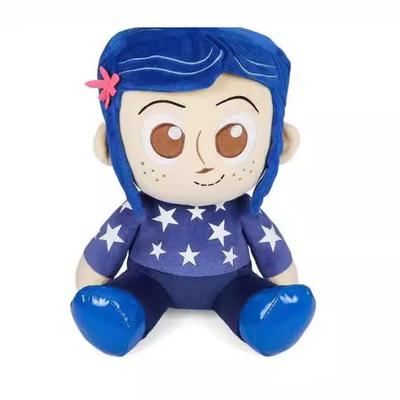 25cm Coraline Plush Doll Stuff Cartoon Figure Pillow Cute Ornament Gift Birthday Kid Toy