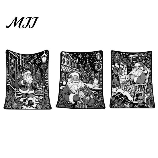 Birthday Gift for Coloring Enthusiasts Christmas DIY Blanket, Color Your Own Throw 59" x 49" Cozy Washable Fabric Blanket Art Project Adults