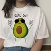 Avocado Women Vegan Femme Ulzzang 90S Harajuku Kawaii Vintage T Shirt Funny Tshirt Graphic T-Shirt Style Female Aesthetic Korean