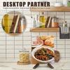 Wooden Kitchen Countertop Recipe Holder Simple Desktop Ornament Cookbook Stand Holder Home Table Decor Book Reading Rest