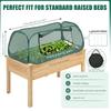 1/2Pcs Garden Bed Mesh Cover Foldable Plant Protection Netting with Stakes Pop Up Raised Flower Bed Bird Proof Net Planter Cover