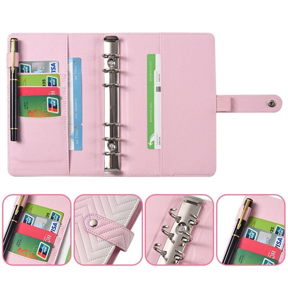 

Bill Planner Binder Budget Planner Round Ring Binder Notebook New Pockets Cash Envelopes Budget