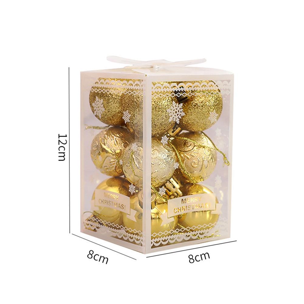 12 Stück Weihnachtskugel Weihnachtsdekoration Weihnachtsbaum Anhänger Ornament
