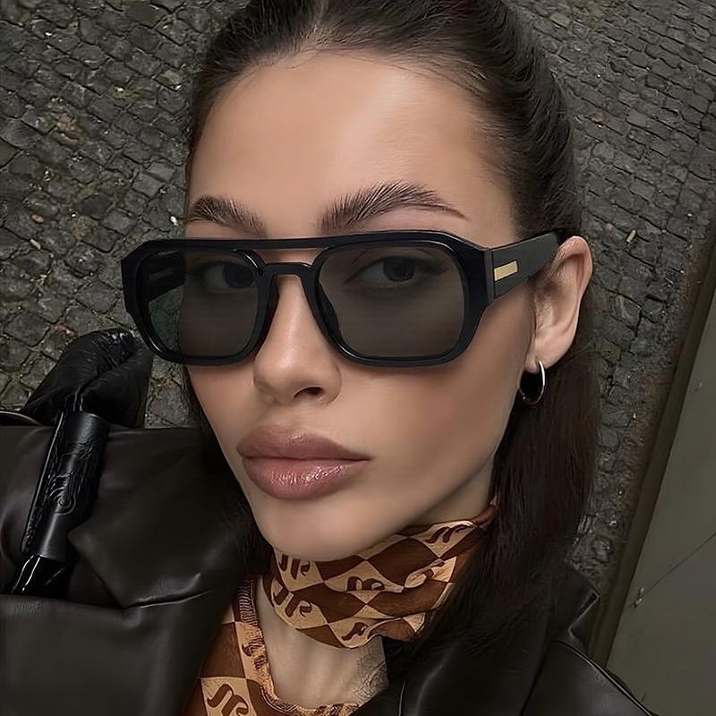 Pilot sunglasses women's high sense Internet celebrity fashion glasses trend square European and American new sunglasses men