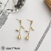 Fashion Geometric Round Drop Earrings Temperament Simple Star Tassel Pendant Earrings Female Gifts Jewelry