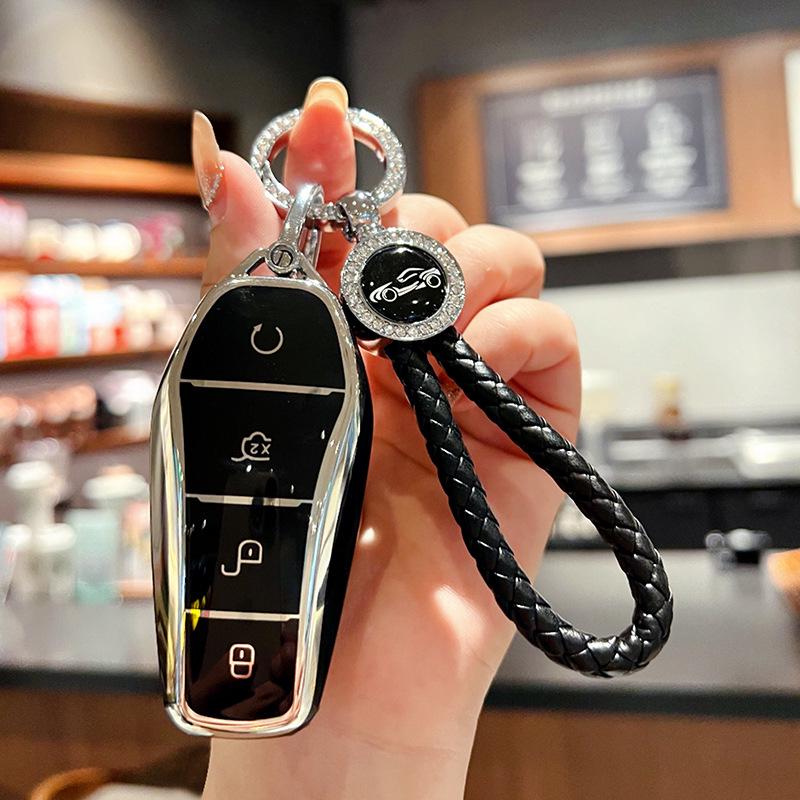 BYD Key Cover - Compatible with Dolphin, Han, Song, Qin, Yuan Plus DMI, Song Pro Max, Speed, Sharp, Han EV, Destroyer 05.