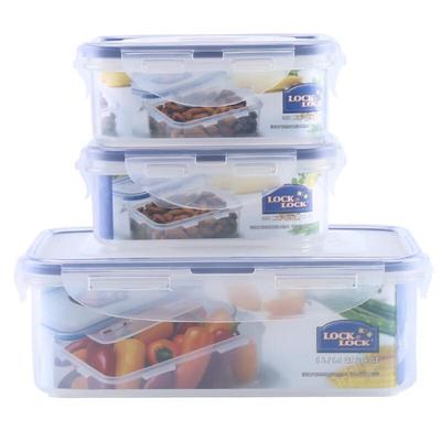 LocknLock 3-Piece Plastic Food Container Set
