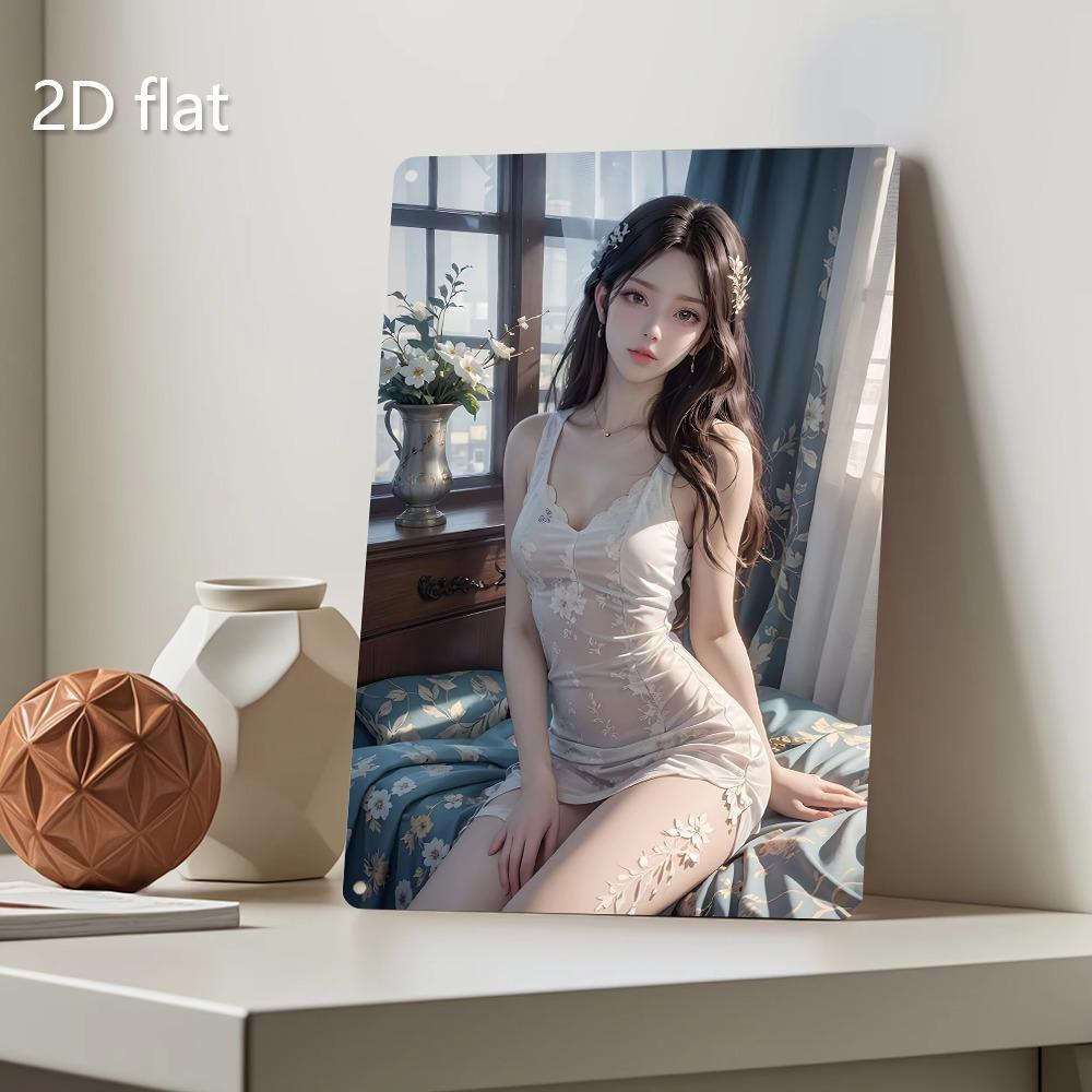 Vintage Tin Sign Wall Art Pre Drilled 20x30cm Weatherproof Indoor Outdoor Decor