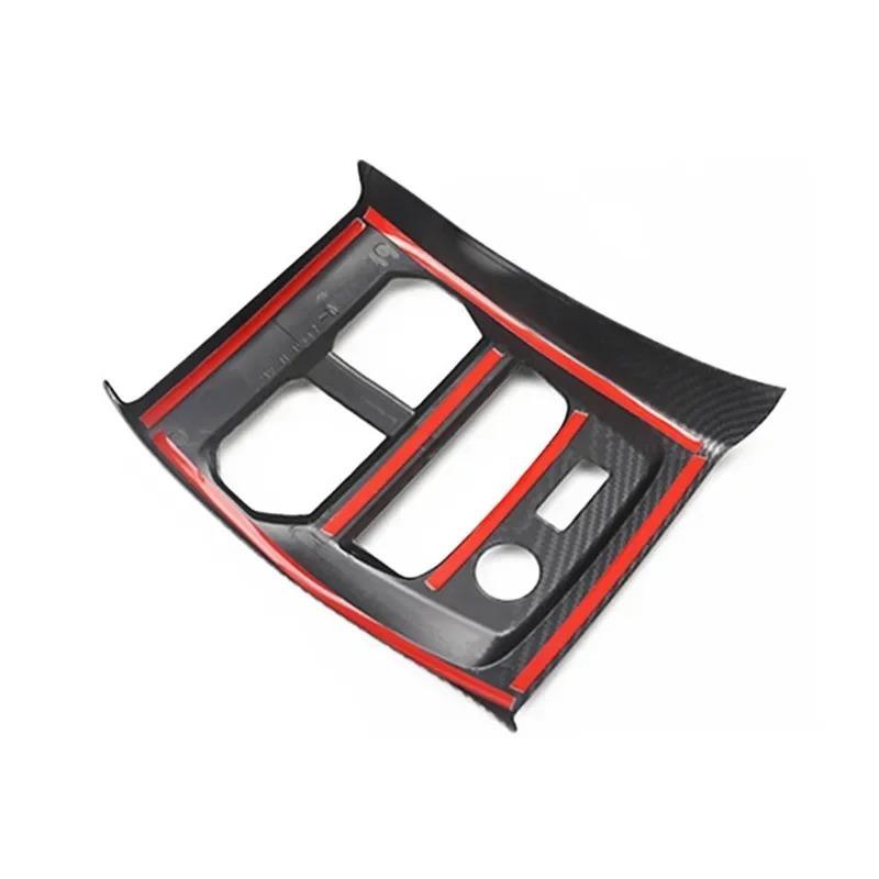 For BMW 3 Series G20 G28 2020-2024 ABS Carbon Fiber Car Rear Air Outlet Anti-kick Panels Frame Cover Interior Car Accessories