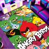 Angry Birds Print Rug, Washable Floor Carpet, For Entryway Dorm Laundry Room Office Study, Home Decor Birthday Christmas Gift