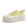 Modische Damen Plateau Freizeitschuhe 2025 Frühling Herbst Neu Höhensteigerung Outdoor Rutschfest Flache Schuhe Mode Kreuzgebunden Halbschuhe