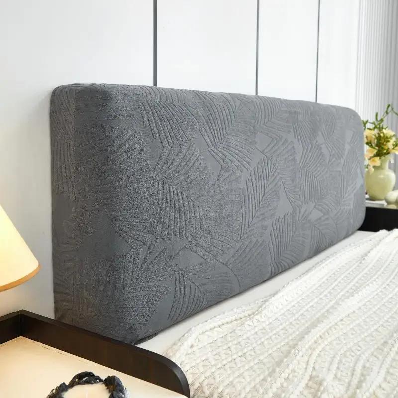 1 Stück Spritzfester Kopfteilbezug Gestrickter Elastischer Jacquard Nachttischbezug für Bett im Schlafzimmer Einfach zu Benutzen und zu Reinigen