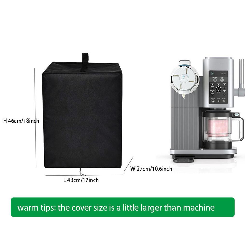 Ochronny pokrowiec przeciwkurzowy na maszynki do lodów serii NC701 Wodoodporna tkanina Oxford 600D Czarny