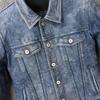 Vintage Blue Genuine Cow Men Leather Jacket  507 Style Slim Fit Coat Men's Leather Jackets Male Clothes Spring Autumn