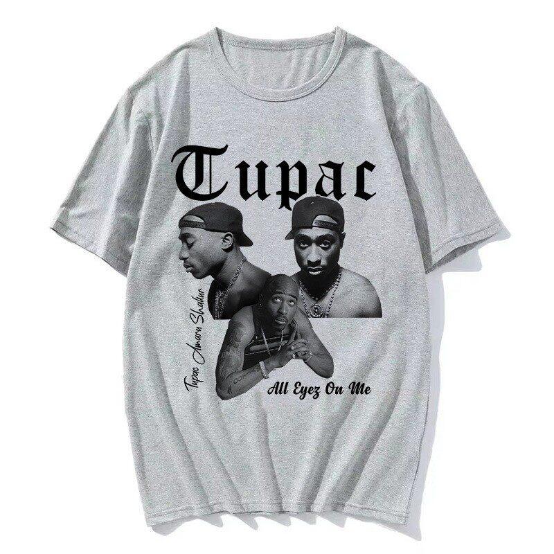TUPAC Streetwear Harajuku T Shirts Women Harajuku Top Tees Female Tshirt Hip Hop Rapper Graphic Printed Casual Tshirt Clothes