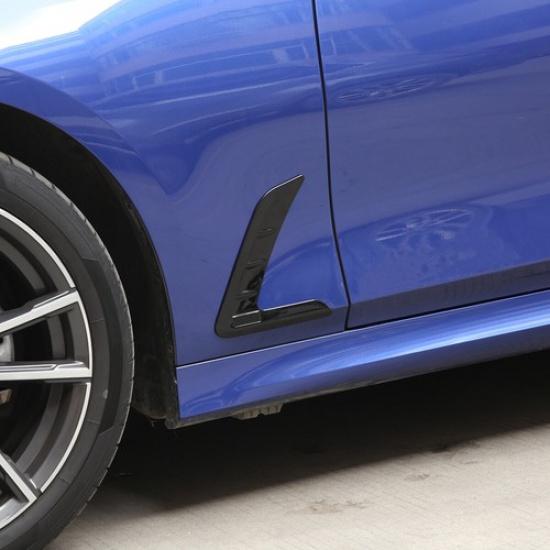 ABS Black Car Side Air Fender Vent Trim For BMW 3 Series -