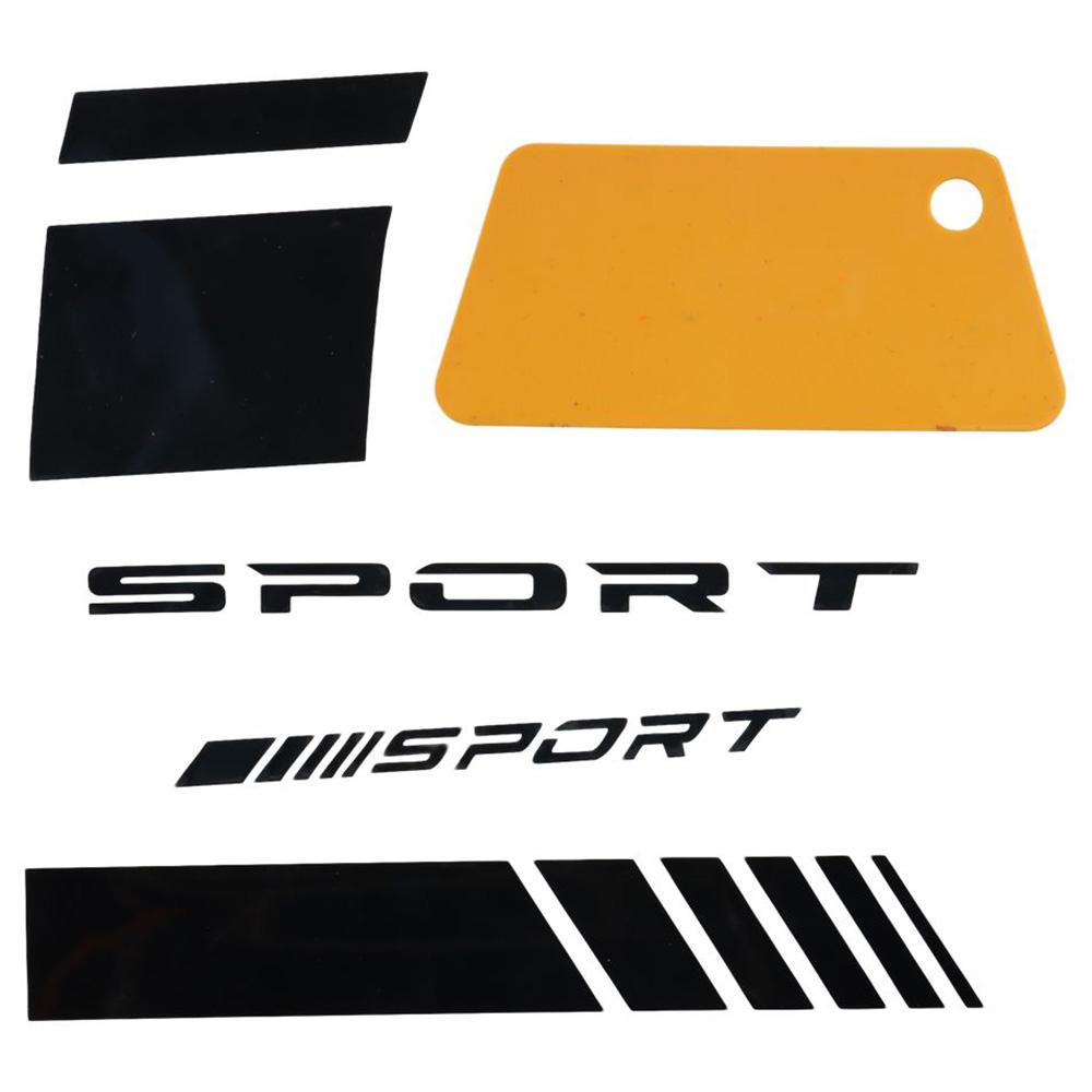 24pcs Red / Black / White Auto Racing Sport Logo Decals for 18-21 Inch Wheels Tire Rim