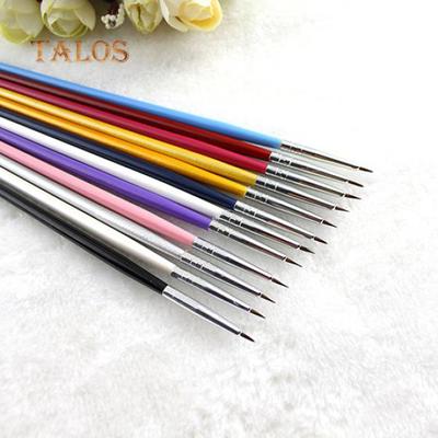 12ks Nail Art Květinový design Malování Jemné detaily Tipy Štětec na kreslení Péče o nehty