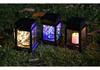 Solar-Powered Hanging Palace Lantern: Decorative Outdoor Courtyard Lamp for Gardens and Patios