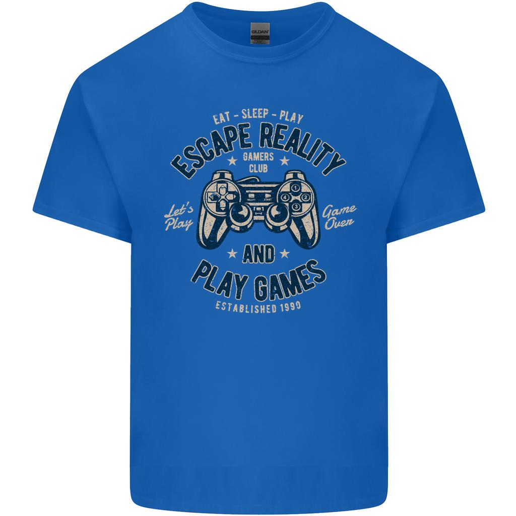 Escape Reality and Play Games Unisexs Light Cotton TShirt
