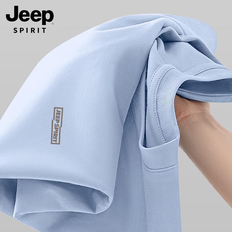 Мужская хлопковая футболка JEEP SPIRIT свободного кроя, плотная 3XL