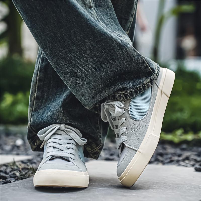 Vyriški drobės batai, marginti, vyriški sportiniai batai, patogūs batai storu padu, kvėpuojantys laisvalaikio batai