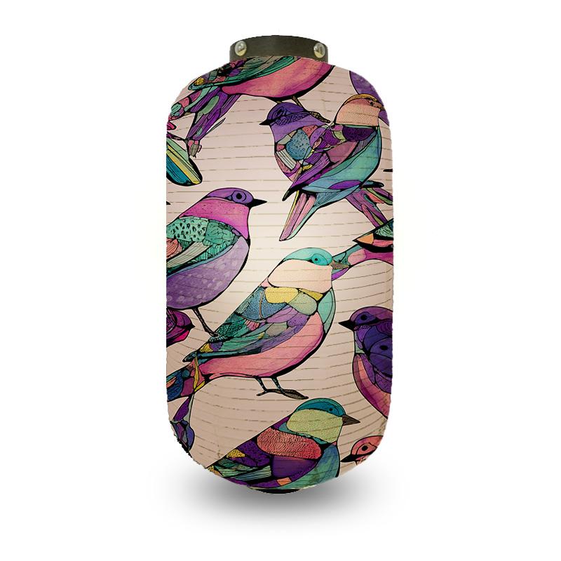 

Японський стиль Традиційний тканинний ліхтар Квіти Птахи Декор Ізакая Суші-ресторан Вивіска Вечірка Фестиваль Вуличний декор 20x35cm