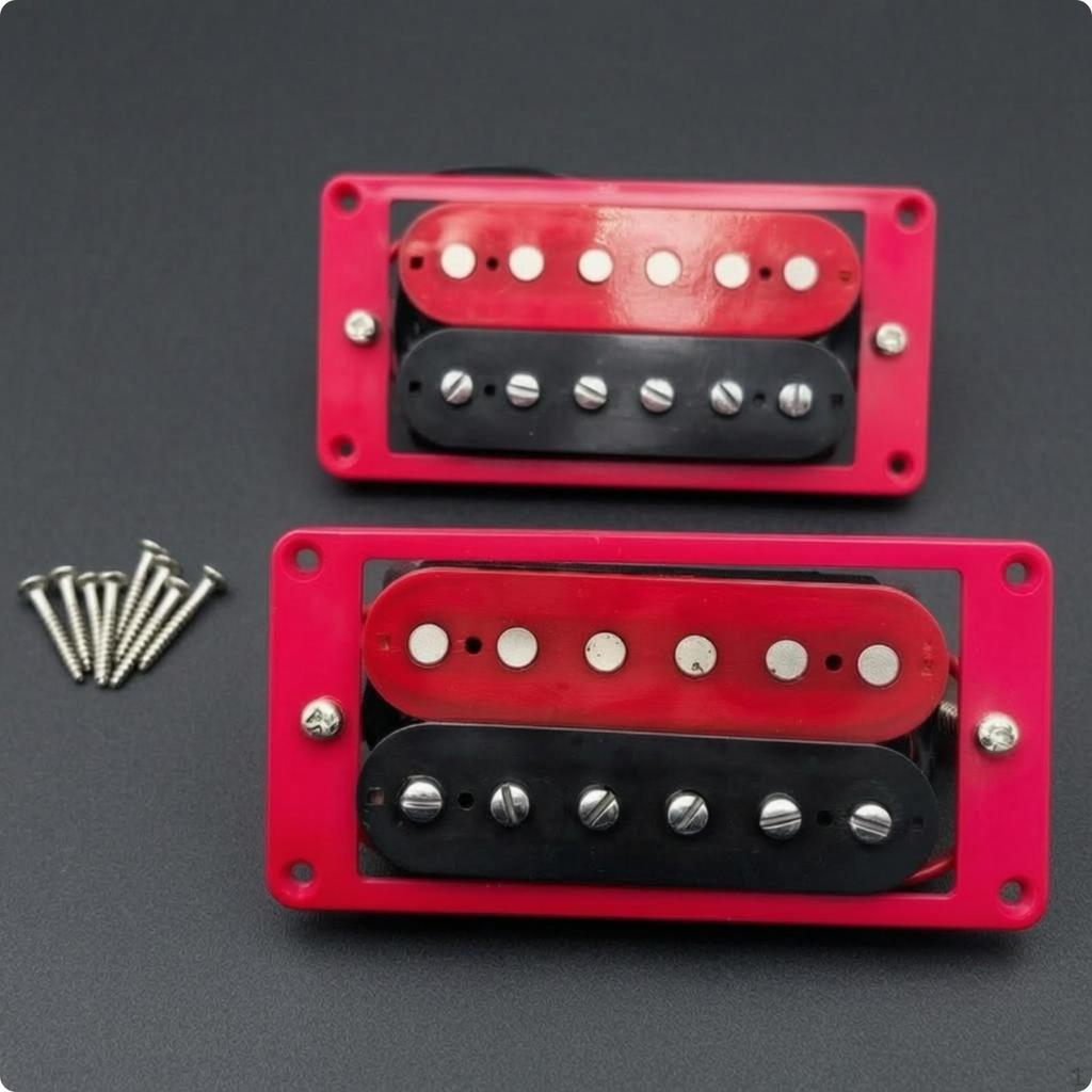 2 Pieces Guitar Pickups with Mounting Electric Humbucker Pickup Set doubleCoil