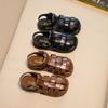Girls' Sandals2026New Summer Fashionable Closed-Toe Children's Roman Sandals, Korean Style Soft Sole Trendy Princess Shoes