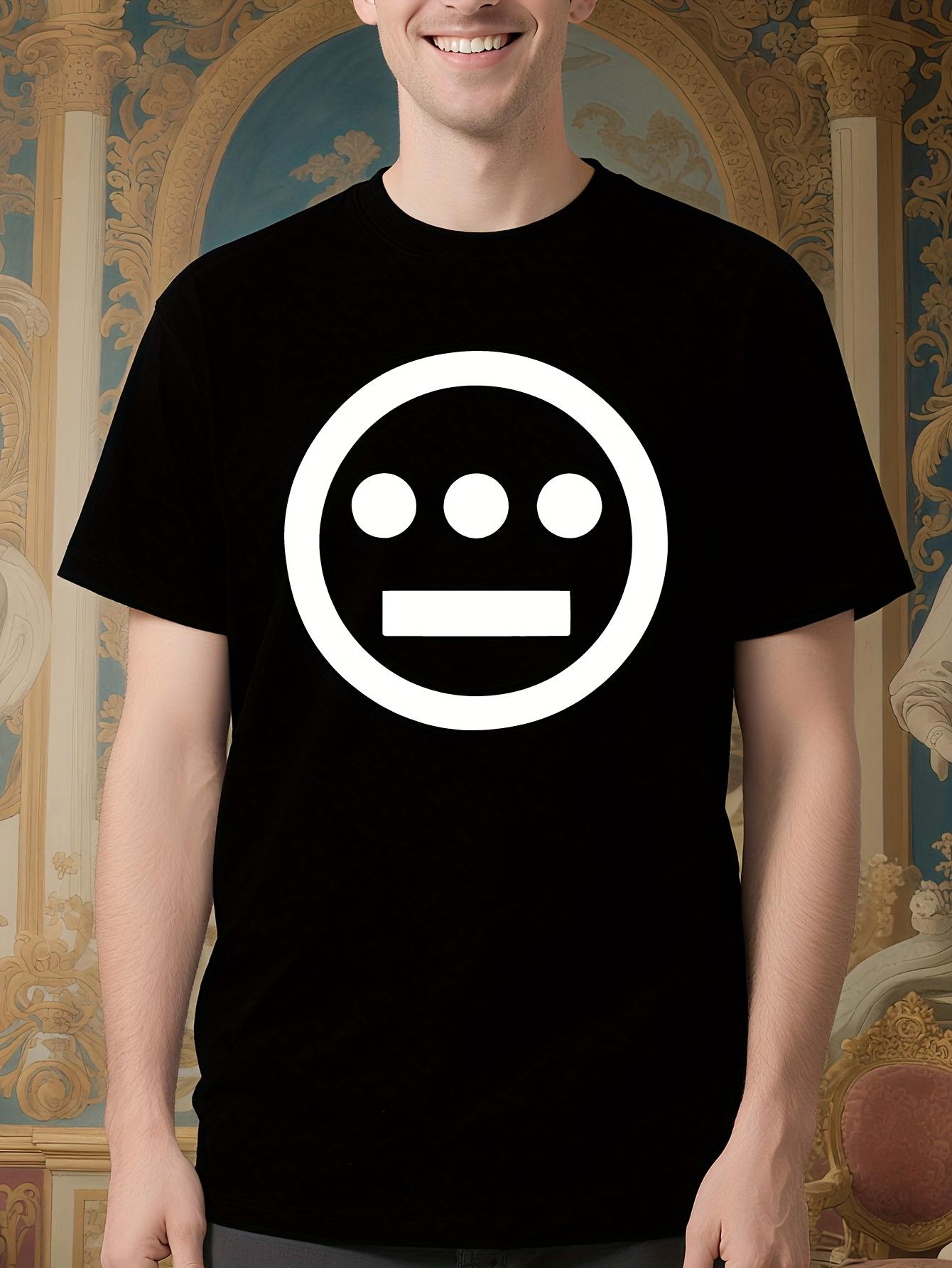 Heavyweight Cotton Hip Hop Tshirt - Black with White Face... XXXXL