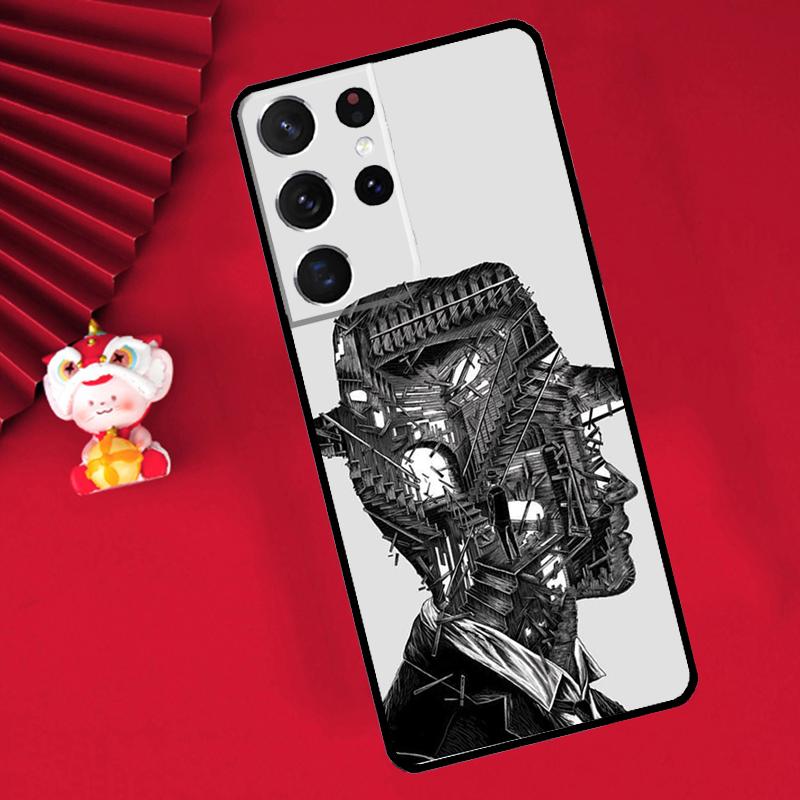 

Escher Staircases Case For Samsung Galaxy S26 S25 S24 Ultra S21 S20 S22 S23 Ultra S10 Plus S25 FE Cover Funda Galaxy S25 FE