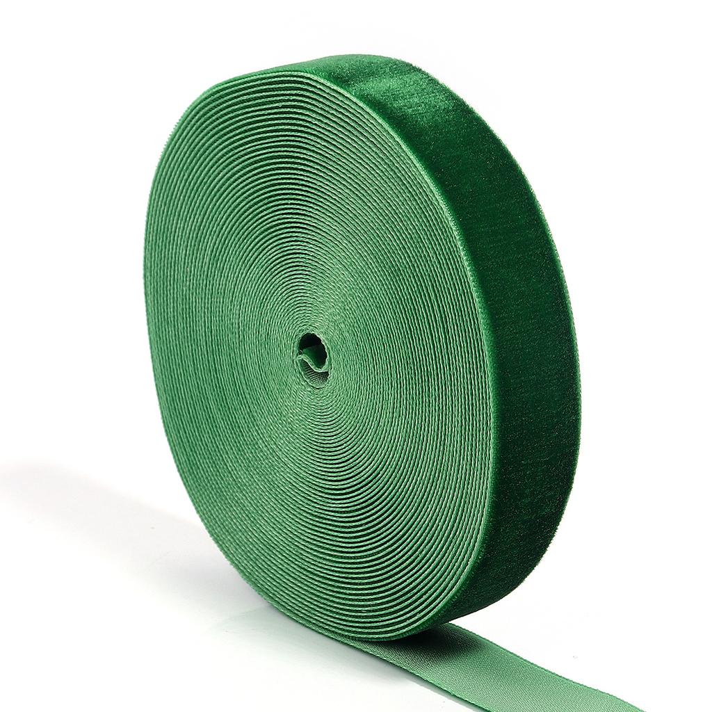 5-10yards/roll Velvet Ribbon Wine Red Color Single Face Flocking Ribbon For DIY Christmas Party Gift Bouquet Wrapping Decoration