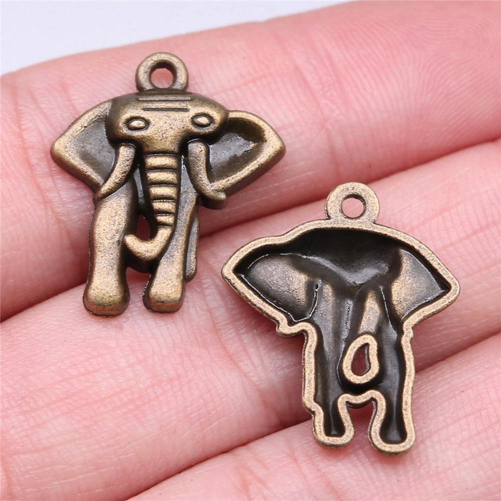 Charms Small Elephant Pendants Kids' Jewelry Materials QC115