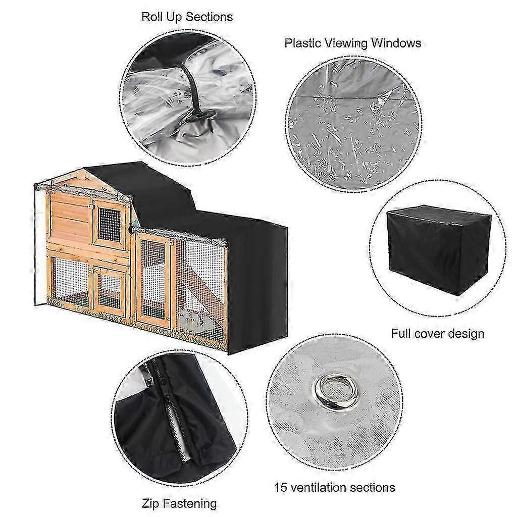 Rabbit Hutch Cover For Double Hutches Waterproof For Bird Cages In Winter
