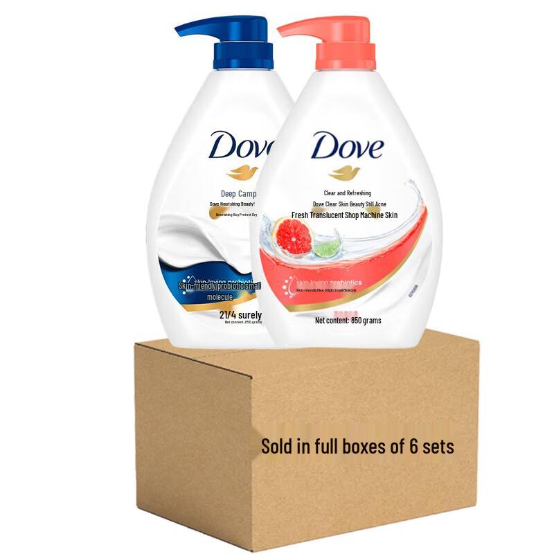 

Dove Body Wash Assortment Case (12 Bottles) 12 x 850g bottles