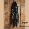 Ombre Women's Braided Wigs Synthetic Twist Braid Hairpiece Textured Dreadlock Ponytail  for Women