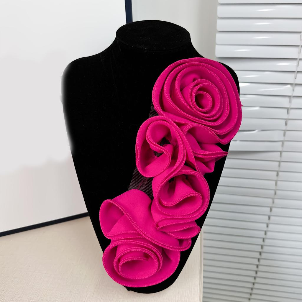 Flower Appliques for Handmade Project Costume Garment Party Wear Costume Oversized Flower Patches Clothing Decoration