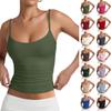 Top Primaverili da Donna Canottiera Senza Maniche Camicie Estive da Donna Tessuto Morbido Canottiera Elasticizzata Camicie Estive da Donna