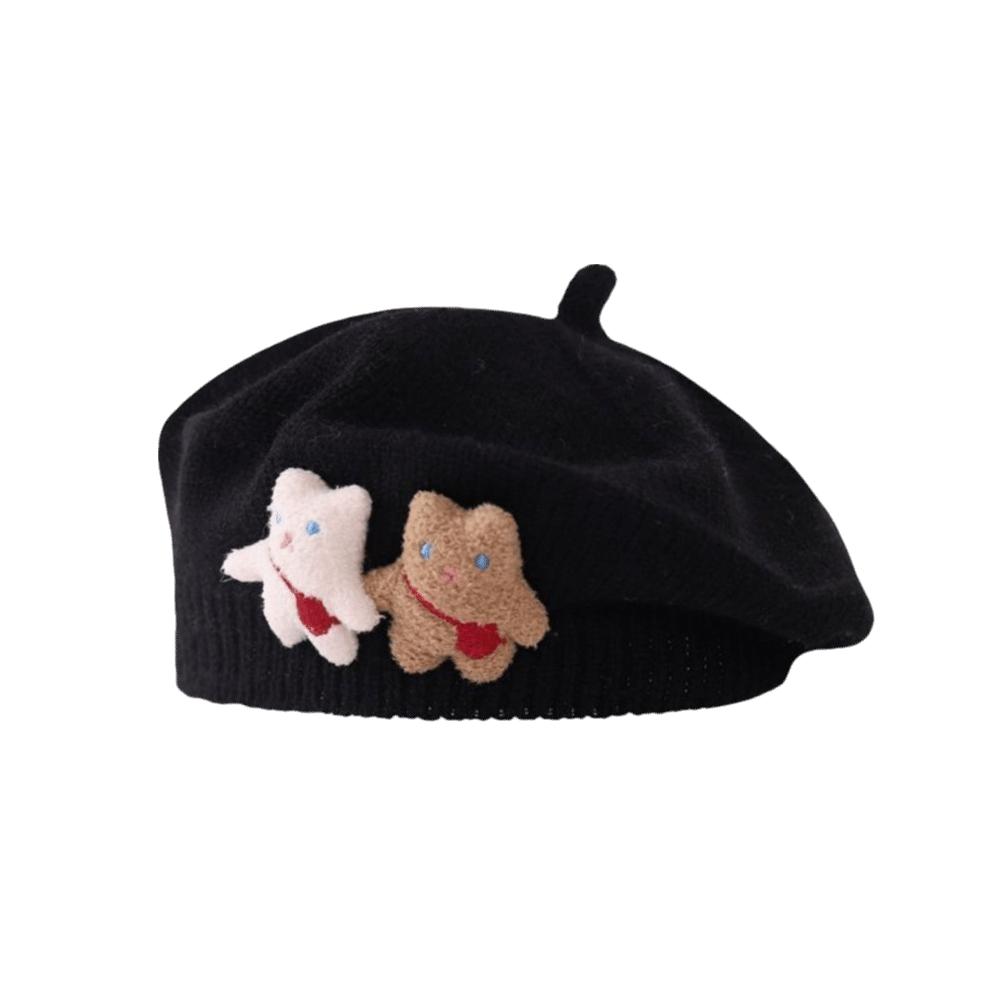 Cartoon Kids Beret Soft Boys Hat Cute Baby Hat Autumn Winter