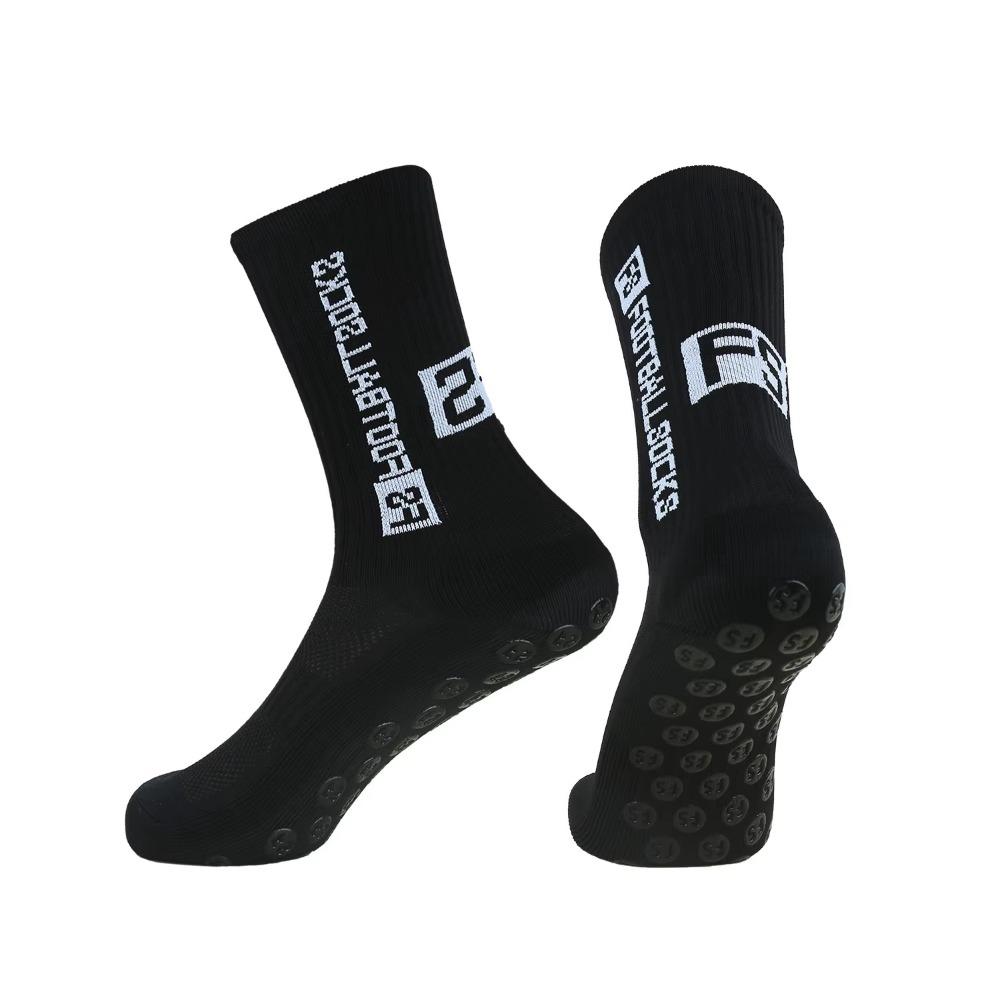 

Fashion Soft Football Socks Breathable Casual FS Letter Socks Anti-slip Rubber Grip Socks Sport Basketball Baseball 35-39 чёрный