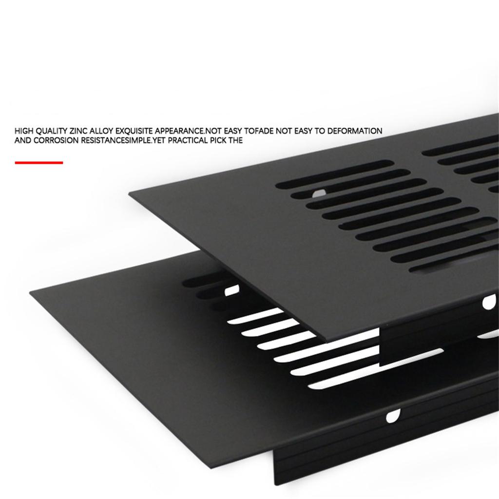 Wide Vent Perforated Sheet Aluminum Alloys Air Vent Cover Ventilations Grilles Rectangles Metal Louvered Grills Cover