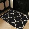 Entry Door Floor Mat Light Luxury Geometric Porch Scraping Mud Rubbing Soil Easy To Take Care Of Foot Pad Door Wear-Resistant Non-Slip Silk Ring Floor
