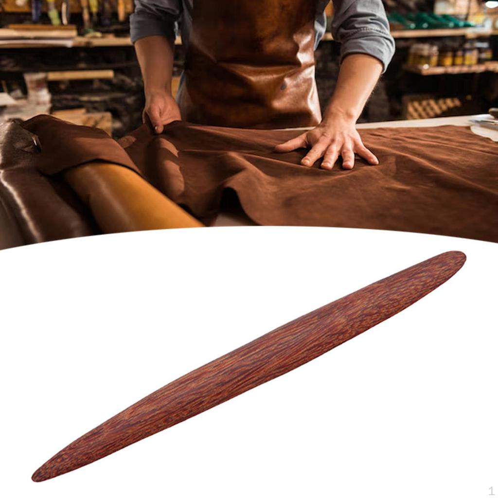 Leathercraft Shaping Rod Edge Wood Portable Detailing Tools Leather Burnisher Tool for