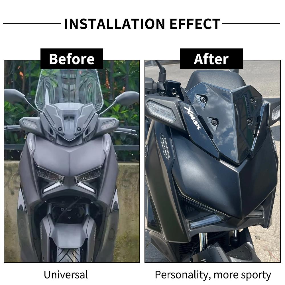 Motorcycle Windshield Viser WindScreen Deflector For YAMAHA XMAX 125 XMAX250 XMAX300 2025 2025 Motor Sports Visor Shield Screen