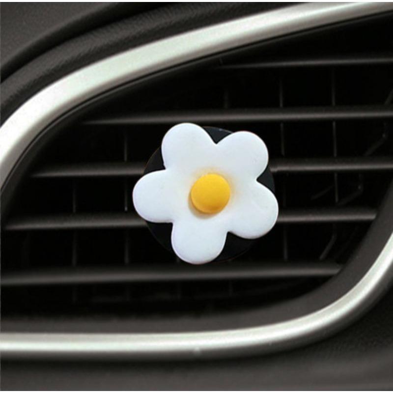 Car Perfume Clip Flower Air Outlet Car Air Freshener Peach Blossom Aroma Diffuser Car Decoration Accessories Fresh Air