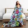 Tamagotchis Mametchi   Plush Blanket Girls Boys  Flannel Throw Blanket For Bedroom Soft Warm  Quality Bedspread Gift