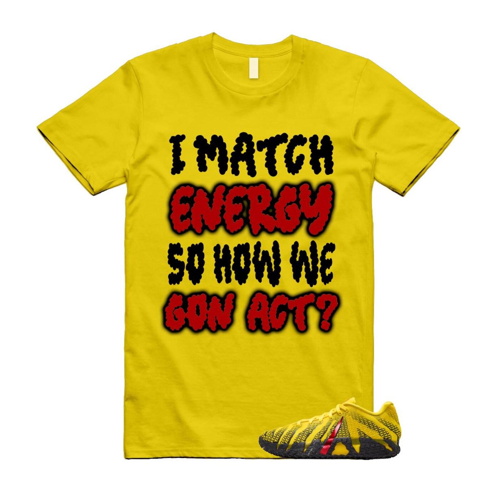 Ja 3 Let Me Be Ja Tour Yellow University Red Black T Shirt Match MATCH 4XL