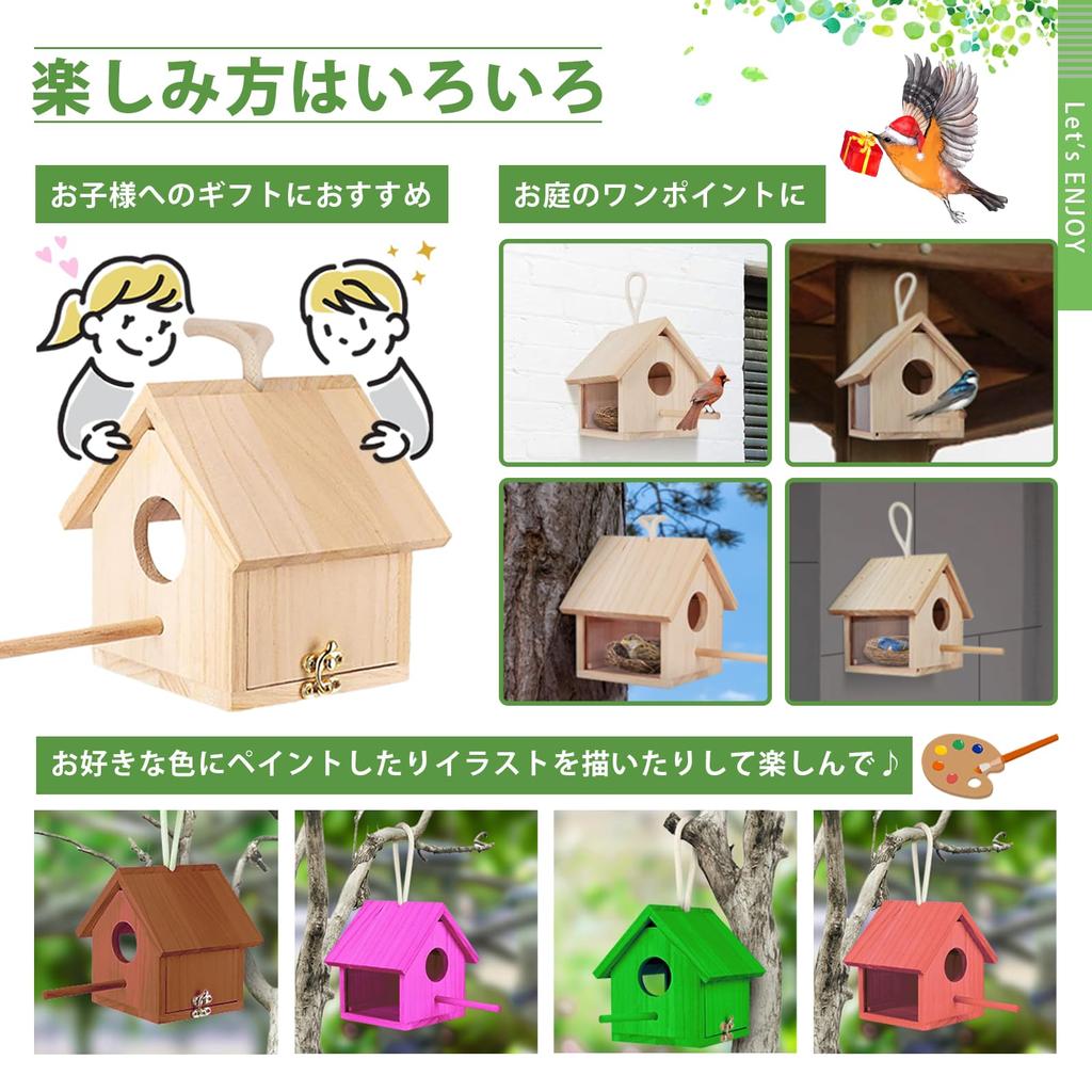 Ptačí hnízdo Akrylová ptačí budka Hotový výrobek Závěsná Dřevěná Pozorování divokých ptáků Ptačí hnízdo Hnízdní budka Divoký pták Venkovní Pozorování ptáků [Divoká budka]